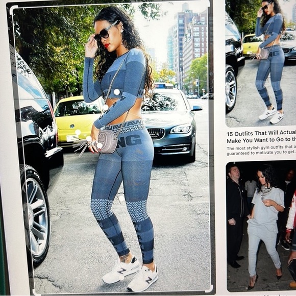 Alexander Wang X H&M XS Crop Top Legging Wang Set with Bandage Bra - Picture 8 of 11